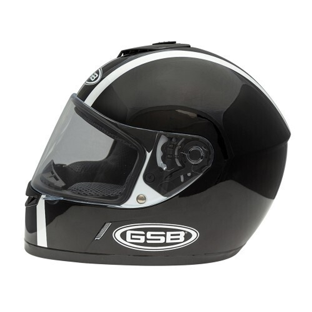 Шлем GSB G-349 BLACK WHITE