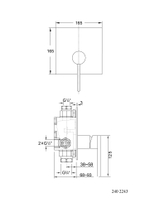 Встраиваемый смеситель для душа с декоративной панелькой Steinberg 240 2243
