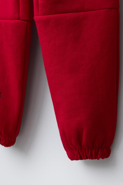 ZARA СПОРТИВНЫЕ БРЮКИ-ДЖОГГЕРЫ, КРАСНЫЙ