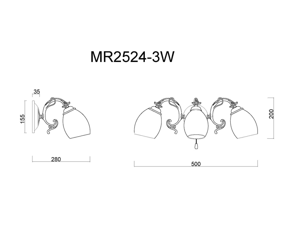 Бра MyFar Biene MR2524-3W