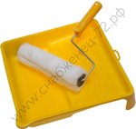 STAYER ВЕСТАН 44 мм, 240 мм, полиакрил, Малярный валик в наборе с ванночкой, MASTER (0540-24)