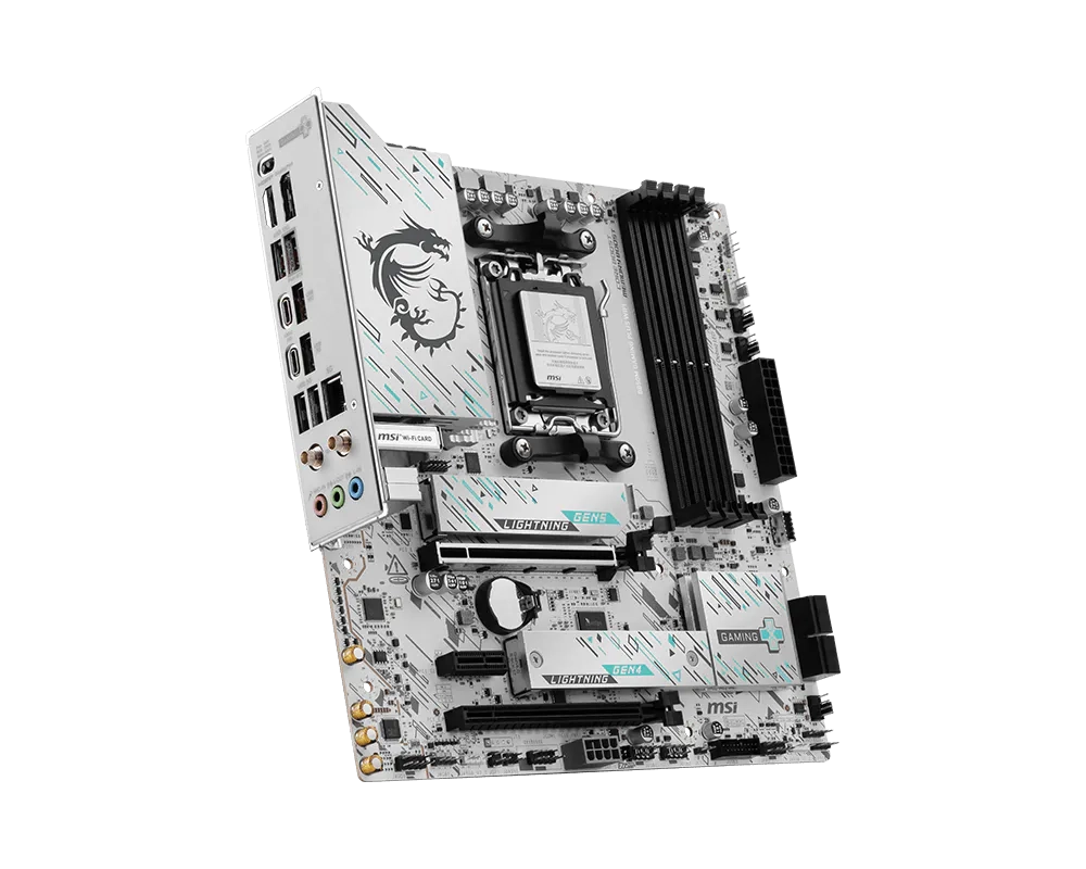 Материнская плата MSI B850M GAMING PLUS WIFI AM5 4xDDR5 4xSATA3 RAID 3xM.2 HDMI DP 2xType-C(DP) mATX