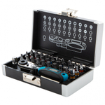 Набор бит, 1/4, магнитный адаптер, сталь S2, пластиковый кейс, 33 предмета Gross