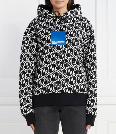 Худи monogram Karl Lagerfeld Jeans - черный(240J1809)