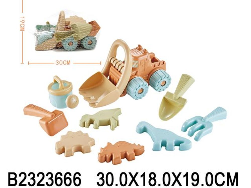 Набор для игры в песок с машинкой, сетка 222-7