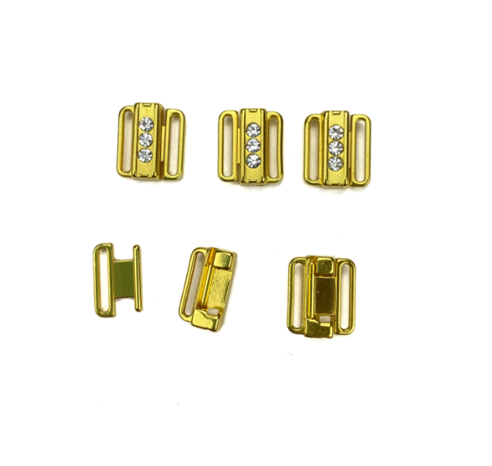 Застежка металл золото 12 мм