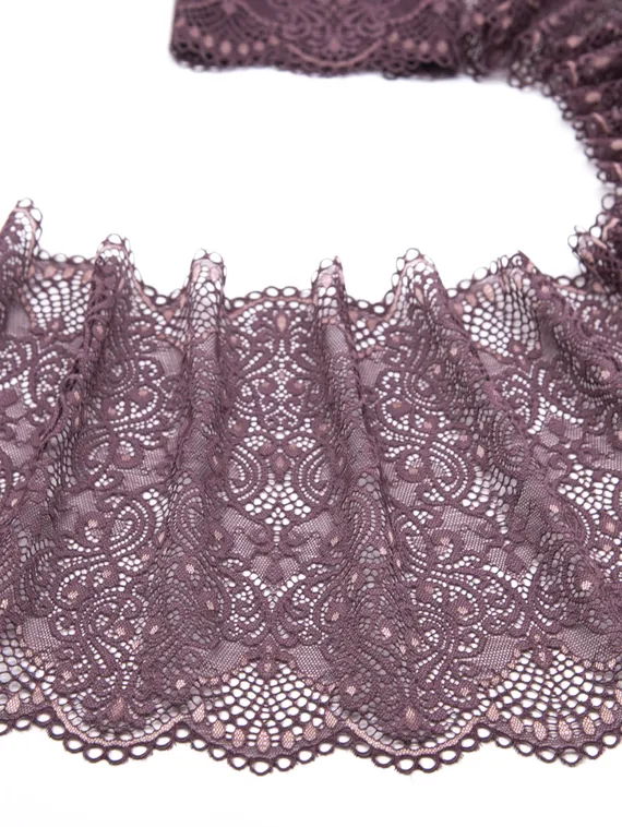 03-170  Кружево эластичное 22 см, крокус