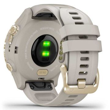 Умные часы - дайвинг компьютер Garmin Descent MK2s светло-золотистый корпус со светло-песочным силиконовым ремешком