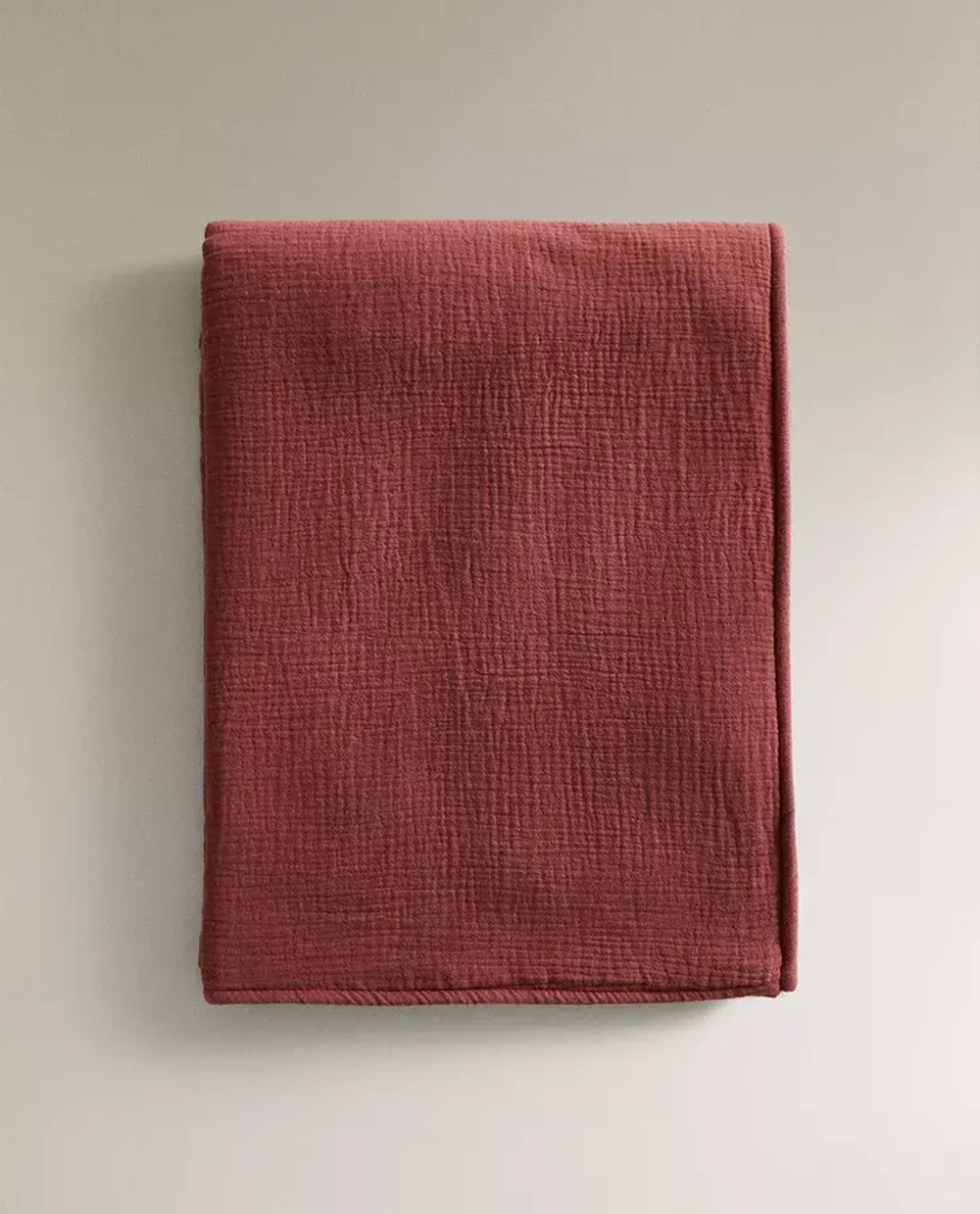 ZARA HOME ДЕТСКОЕ УТЕПЛЕННОЕ ОДЕЯЛО, КРАСНОВАТО-КОРИЧНЕВЫЙ