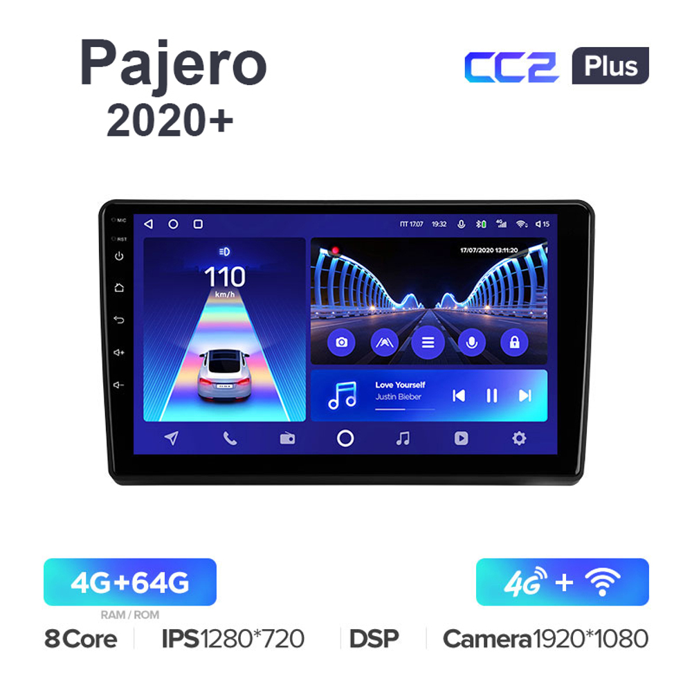 Teyes CC2 Plus 10,2"для Mitsubishi Pajero 2020+