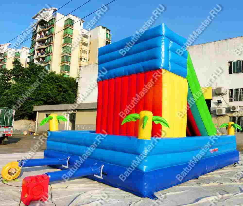 Надувная горка "Остров пиратов"