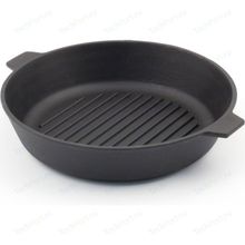 Сковорода-гриль Камская посуда ГУ8060 чугунная, 28 см