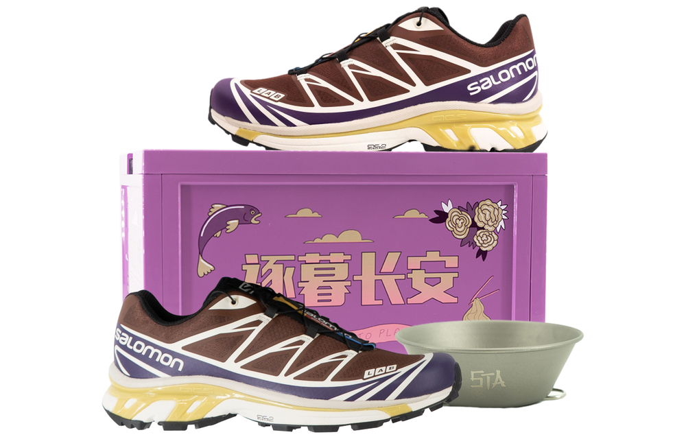 SALOMON XT 6 PU, Textile Versatile Cushioning, Wear Resistant Low top Outdoor Shoes Unisex