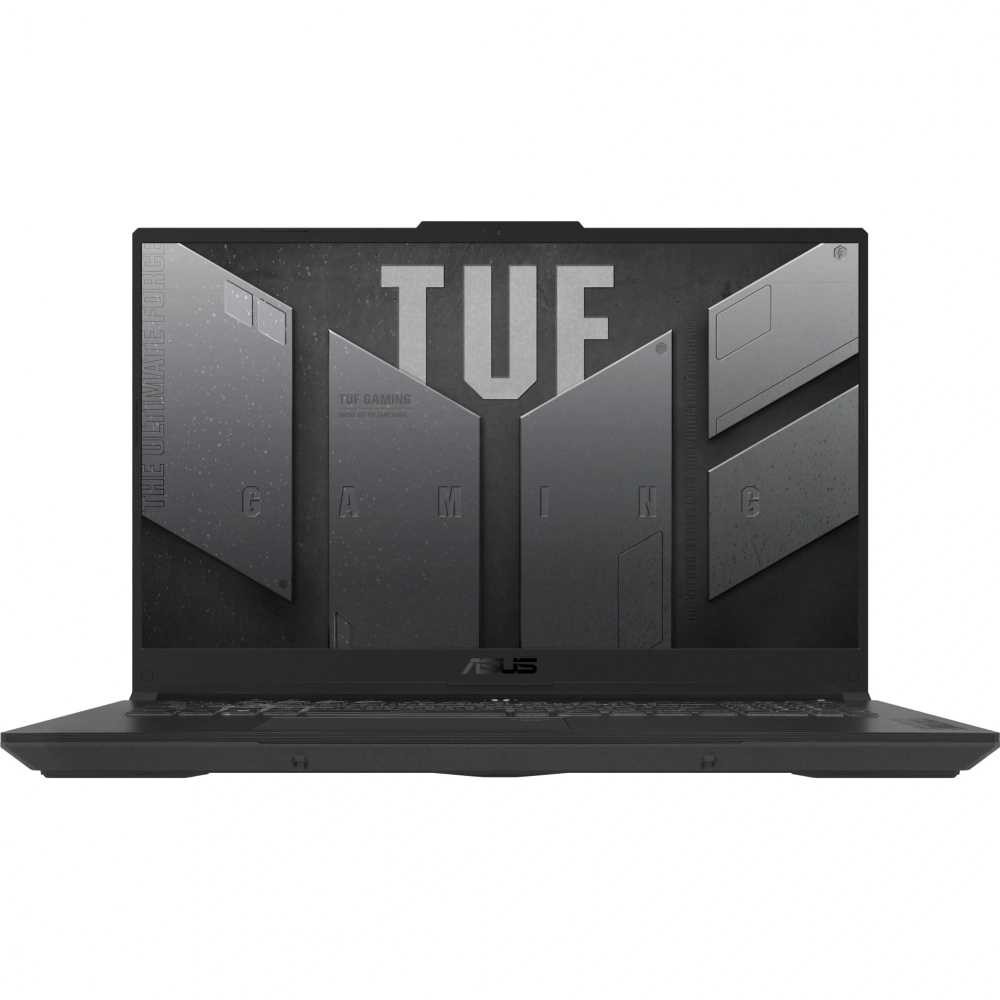 Ноутбук Asus TUF Gaming A17 FA707NUQ-HX010 Ryzen 7 170 16Gb SSD512Gb NVIDIA GeForce RTX4050 6Gb 17.3" IPS FHD (1920x1080) без ОС grey WiFi BT Cam (90NR0QH5-M000D0)