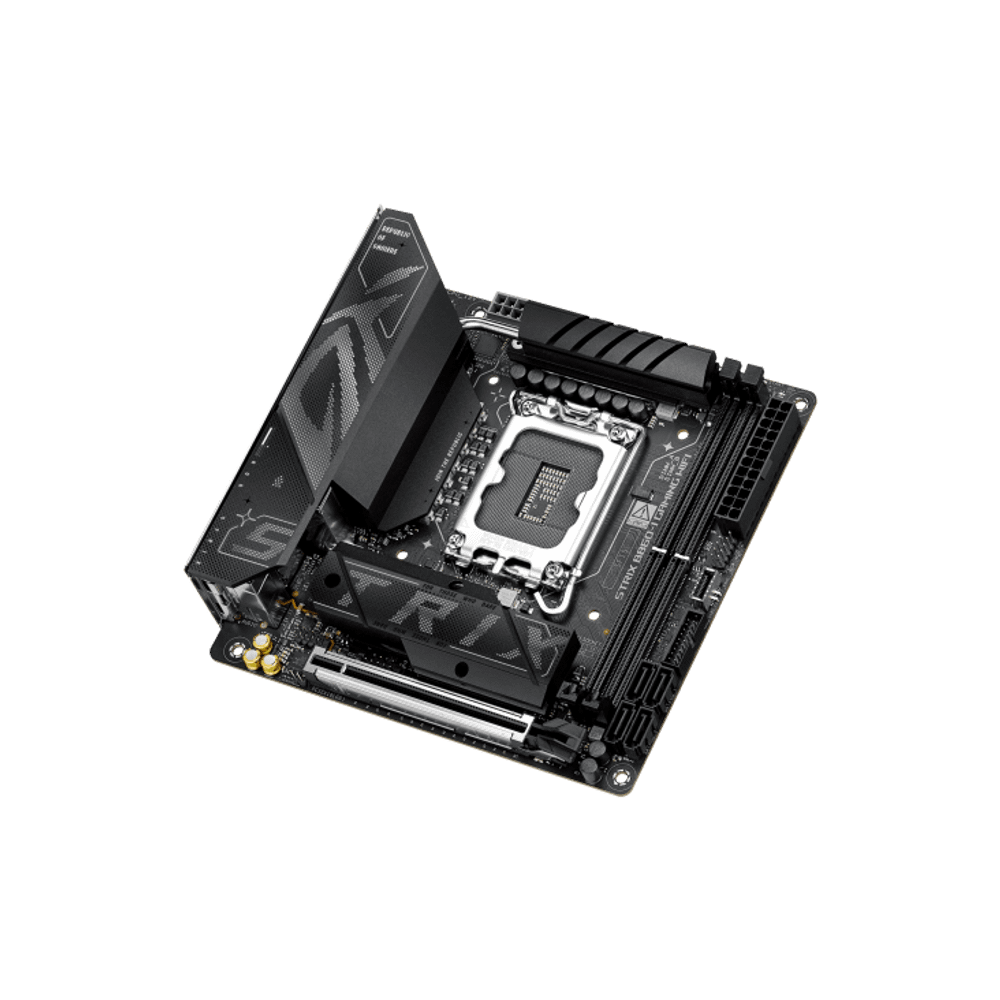 Материнская плата ASUS ROG STRIX B860-I GAMING WIFI, LGA1851 B860 2xDDR5 SATA M.2 HDMI DP USB-C mITX
