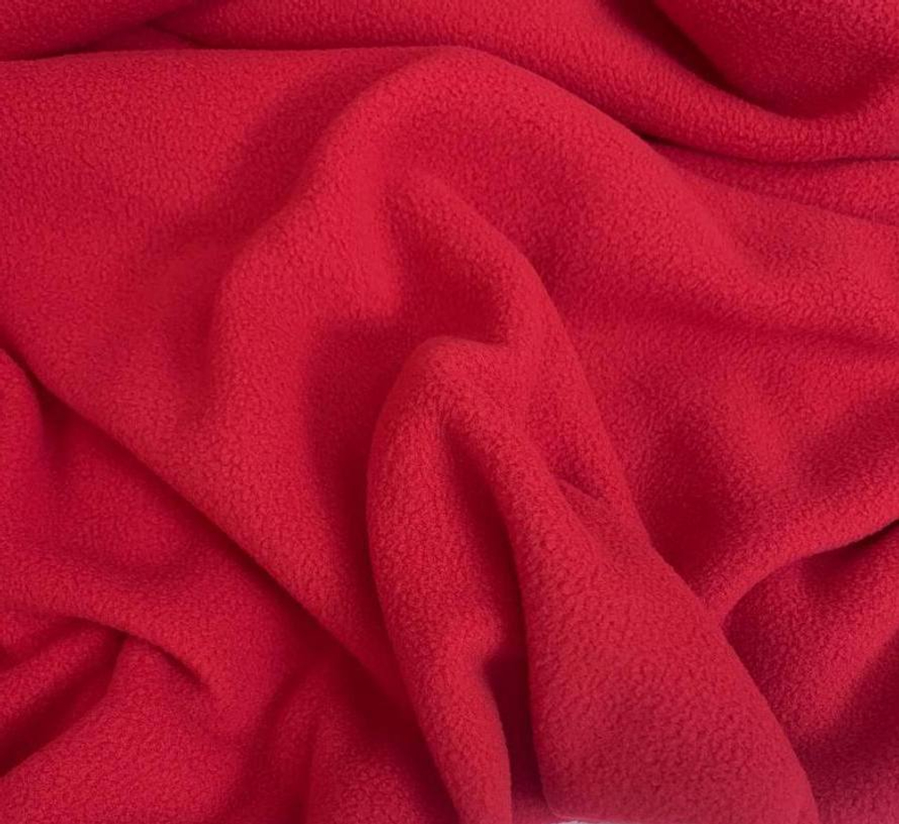 Флис гл. краш, красный, двухсторонний, антипиллинг