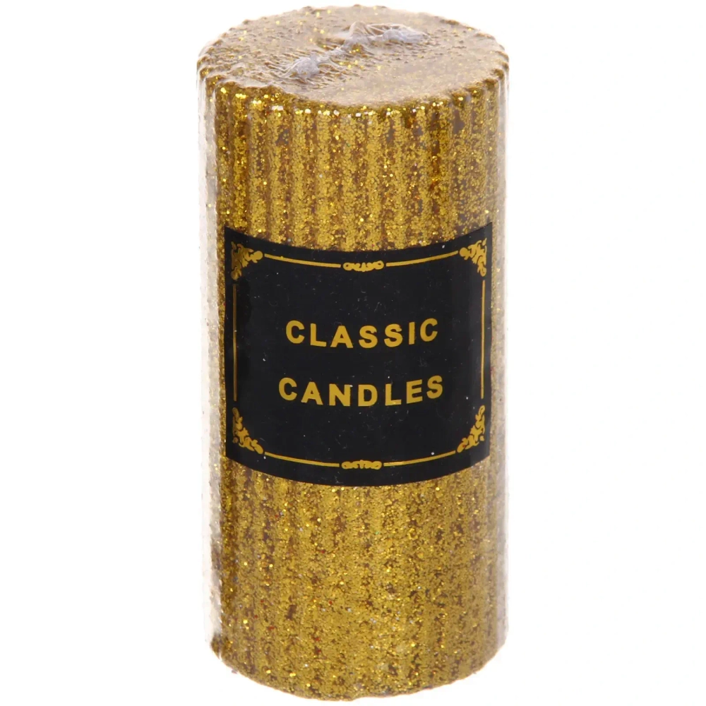 Свеча «Блестящий шик» 5*10 см, Золото
