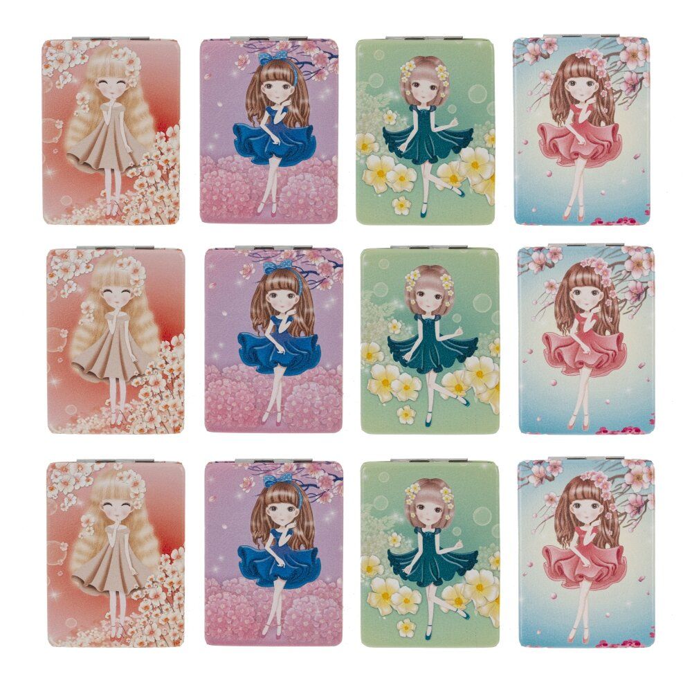 GAEM Зеркало карманное (блок 12шт), L6 W8,5 H1 см, 4в.