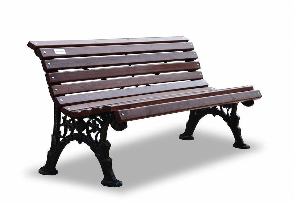 Скамейка чугунная «Ажурная» без подлокотников