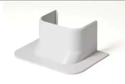 Кабель канал для кондиционера "Арктика" 74х55х495мм + Ввод в стену прямой Ruvinil белый