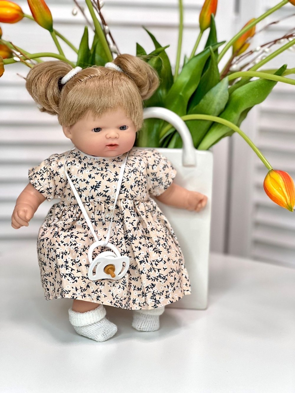 Кукла Marina and Pau 26cм мягконабивная в пакете (M120A6)