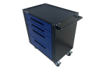 Инструментальная тележка Great Wolf 4 ящика, колеса с тормозом, синяя GWT-B4