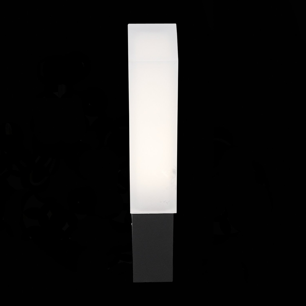 SL096.411.02 Светильник уличный настенный ST-Luce Черный/Белый LED 1*6W 4000K POSTO