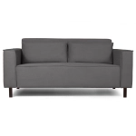 Club диван-кровать прямой, велюр Frost Smoke