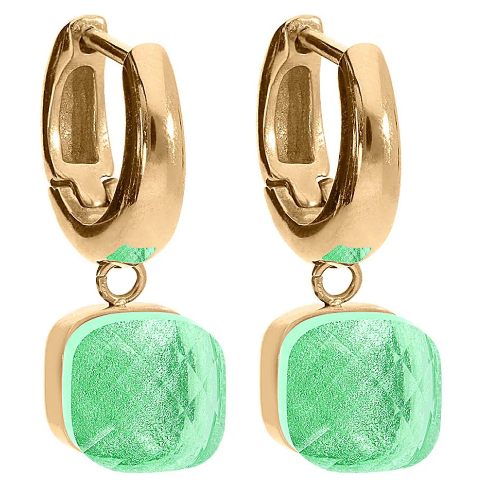 Серьги Qudo FIRENZE (G) Peridot 107001/20-4516