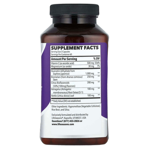 LifeSeasons, Breathe-X®, 180 растительных капсул