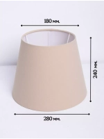 Абажур для торшера e27 тканевый декоративный