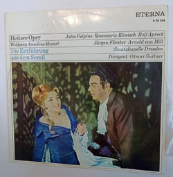 Винтажная виниловая пластинка Wolfgang Amadeus Mozart В.А. Моцарт Die Entfuhrung Aus Dem Serail (Opernquerschnitt) (GDR 1968)