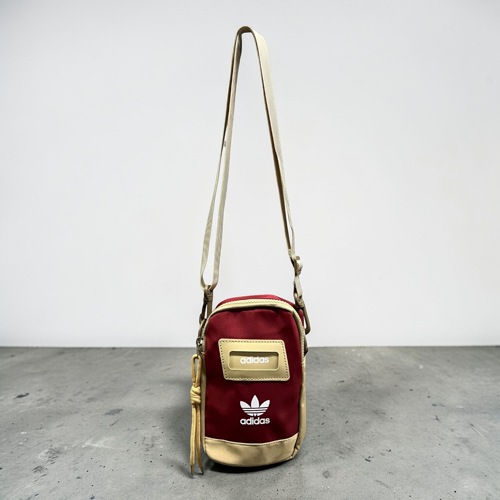 Сумка Adidas #2 • Бордово-бежевый