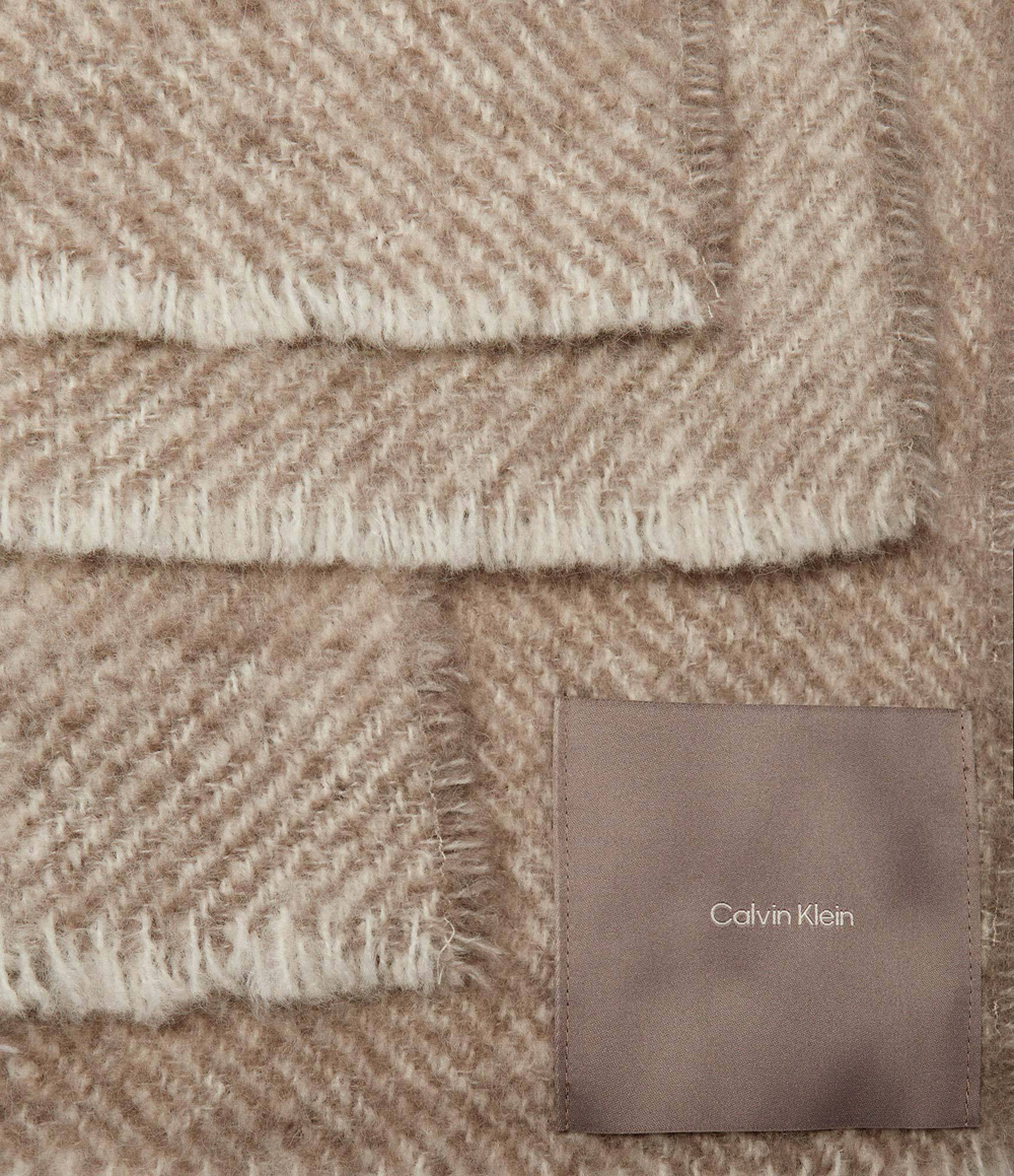 Шаль CONCRETE Calvin Klein - бежевый(K60K612613)