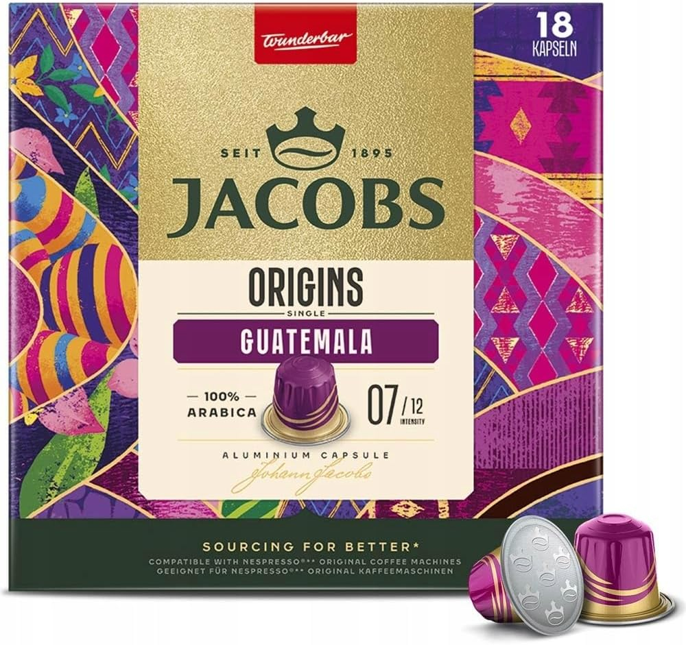 Кофе в капсулах JACOBS Origins Guatemala, 18 штук - JACOBS