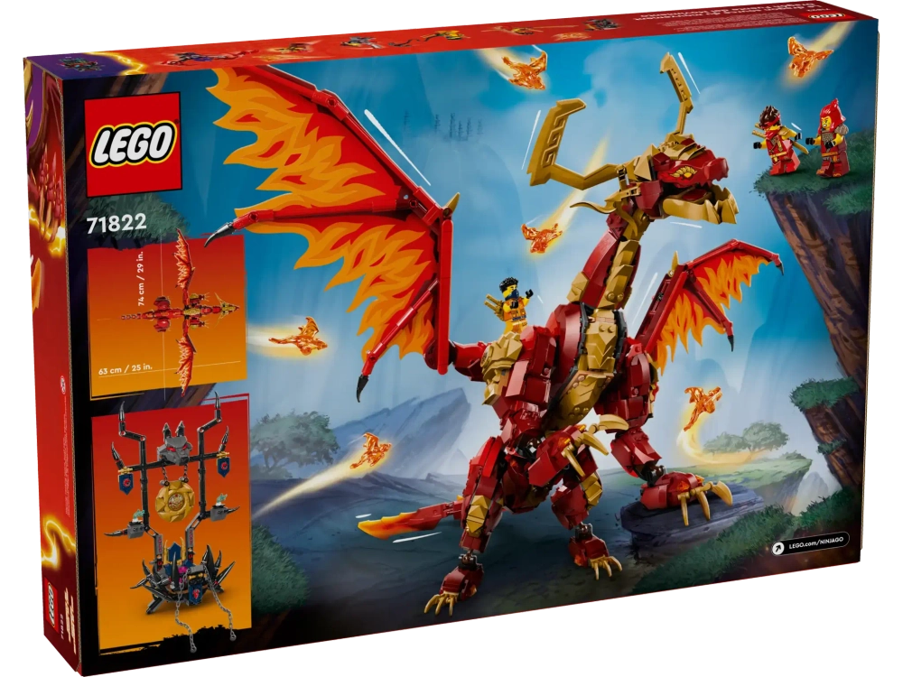 Конструктор LEGO Ninjago 71822 Первородный дракон Огня