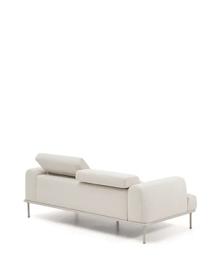 Диван Aurum 3-местный цвета экрю с откидным подголовником 234 см