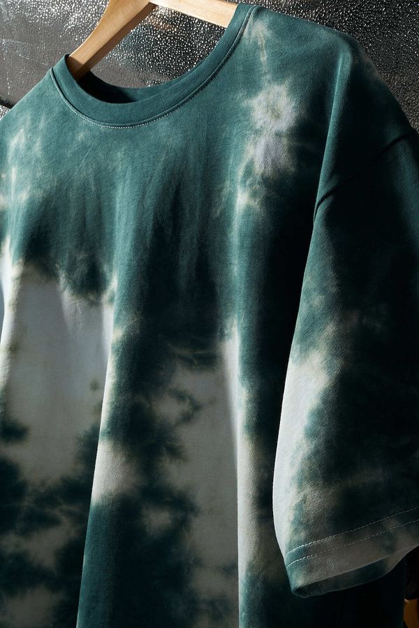 Футболка Тай-дай зеленая - фото 14