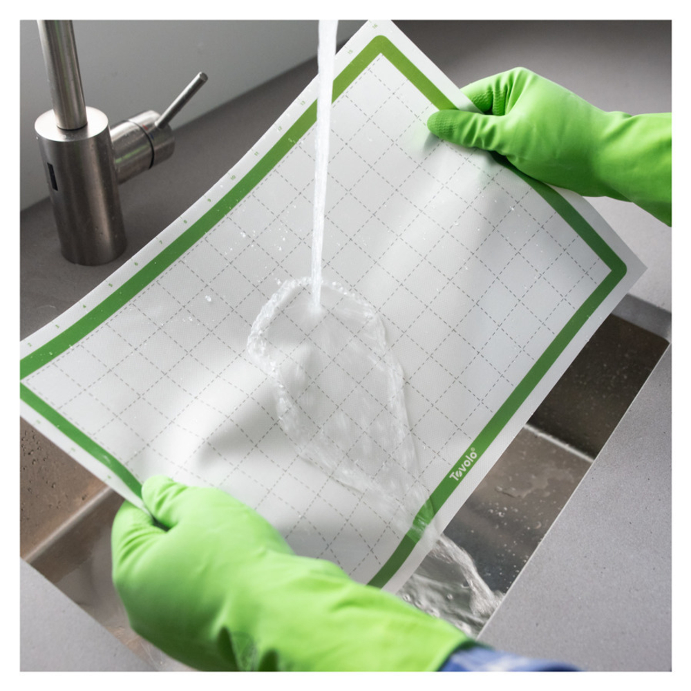 Коврик для выпечки 42х29см Tovolo разлинованный зеленый