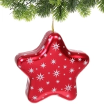 Банка жестяная «Звезда» 12,6*4,8см, цвет красный