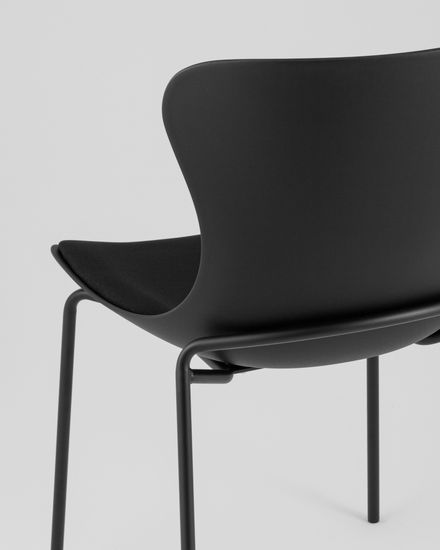 Стул Air с подушкой пластик черный