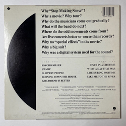 Винтажная виниловая пластинка LP Talking Heads Stop Making Sense (Canada 1984)