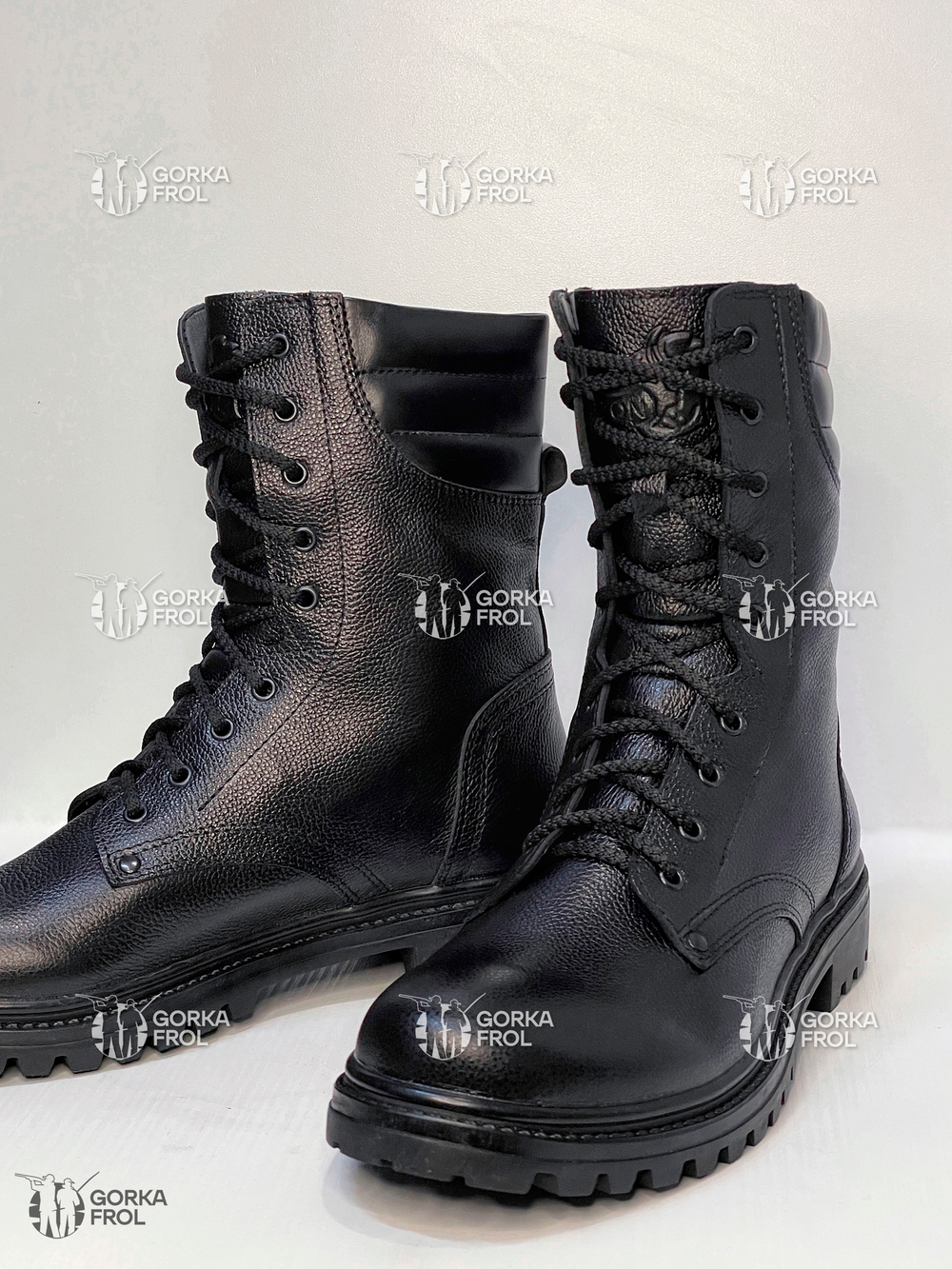 Берцы BIZON ТК-20, хромовая кожа, подошва каучук, стелька Ortholite