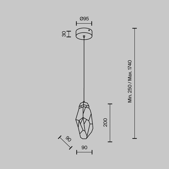 Подвесной светодиодный светильник Modelux Modestyle MS.89131.1 CR