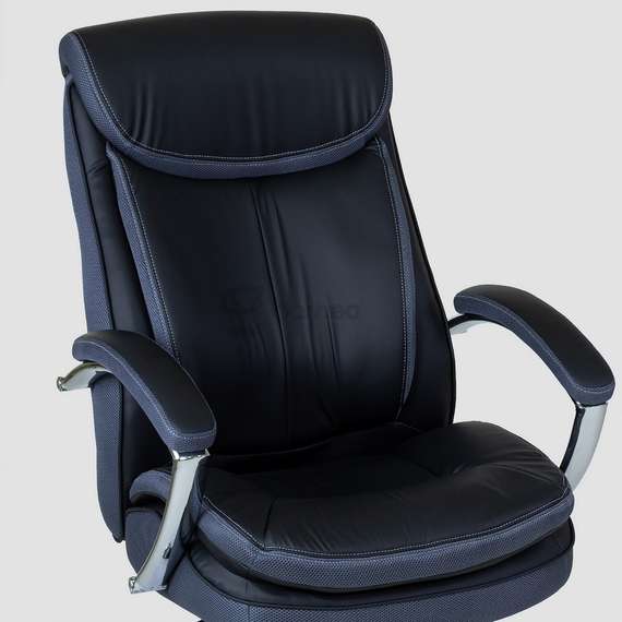 Кресло Barneo K-307 BIG SIZE XXL для руководителя черная кожа