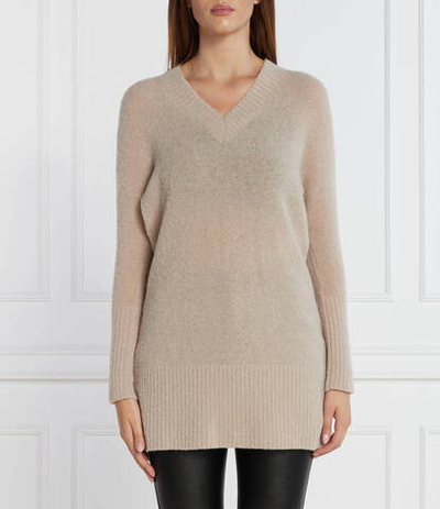 Хлопковый свитер Marella SPORT - кремовый(39460739)