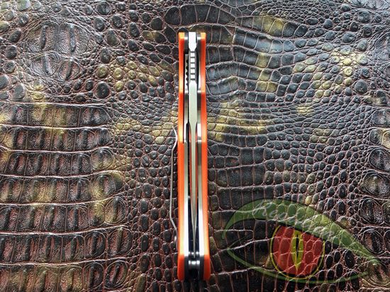 Складной нож Steelclaw Рыжая лиса JER03 c клинком из стали D2, рукоять G10