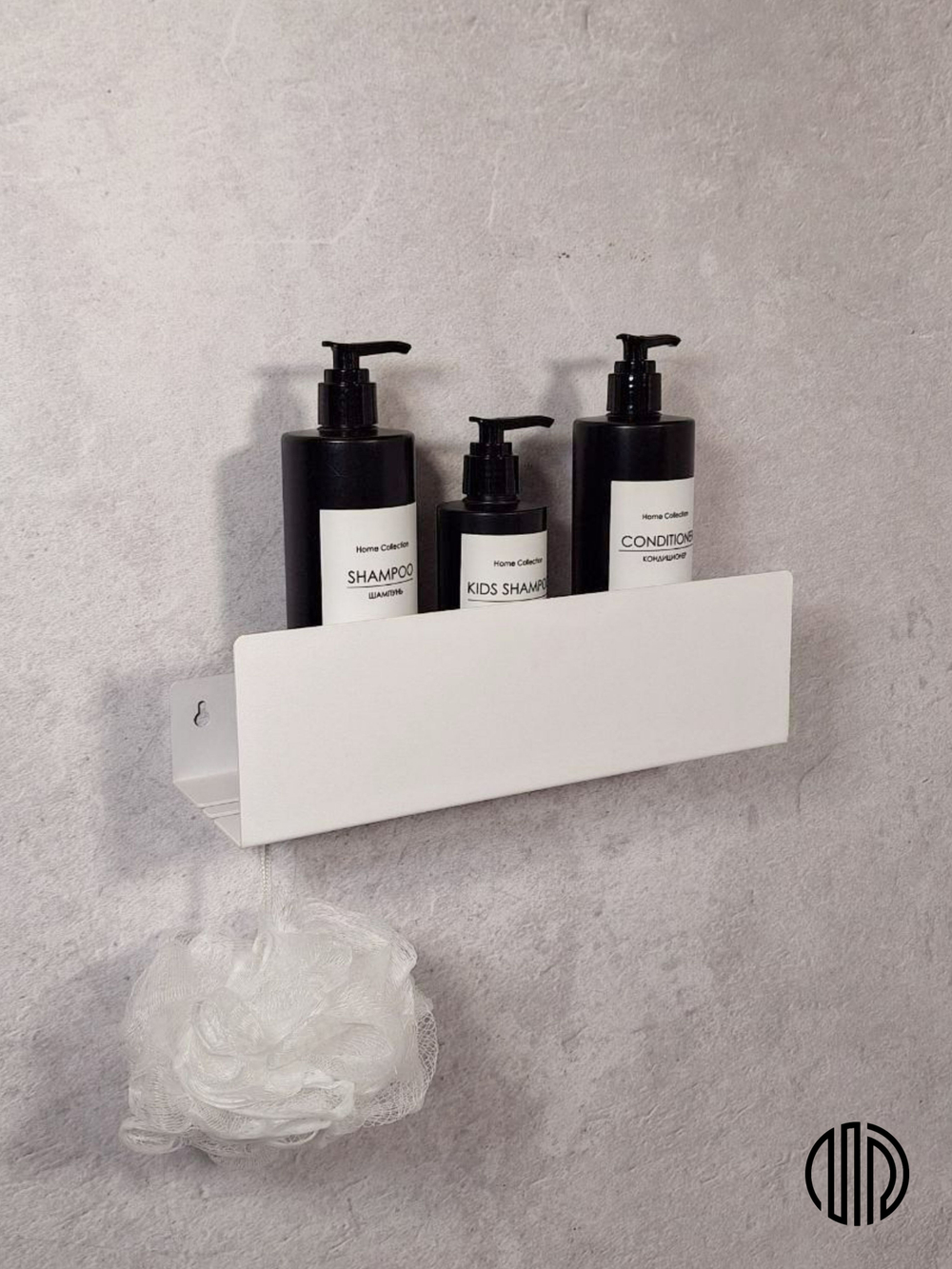 Полка настенная прямая белая MetaDec Side 30см