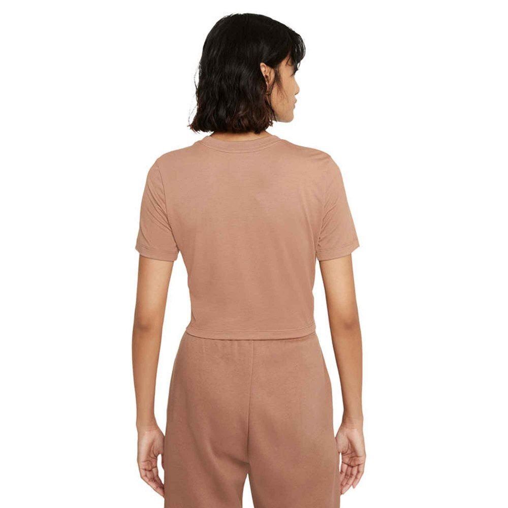 Баскетбольная женская футболка Nike Sportswear Essential Crop Top Brown Баскетбольная женская футболка Nike Sportswear Essential Crop Top Brown