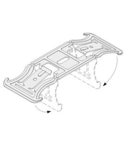 Подвес соединитель двухуровневый для ПП 60х27 Кнауф